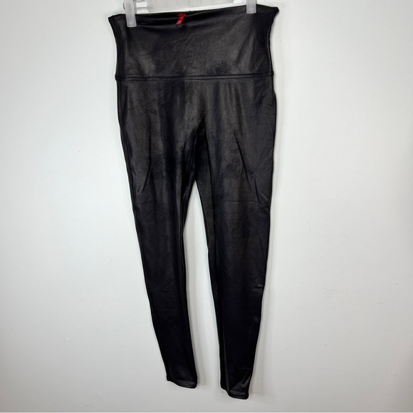 SPANX Pants - SPANX Faux Leather Leggings Black High-Rise XL